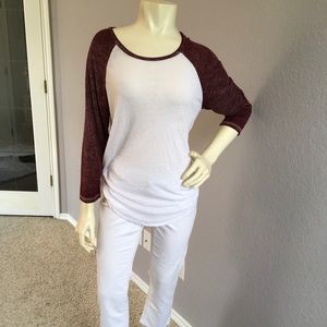 Abercrombie & Fitch Size Medium Baseball Tee